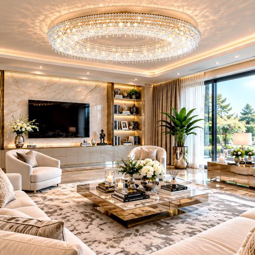 Crystal Glory nappali nagy kristály csillár modern LED